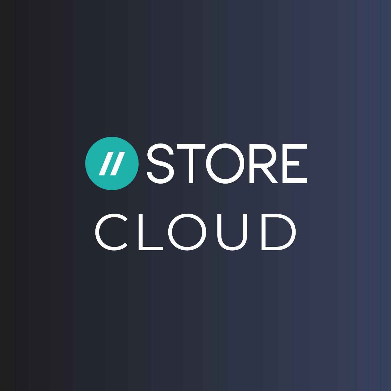 Store Cloud logo, gradient background