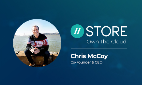 Chris McCoy, Co-Founder and CEO of STORE, press banner photo