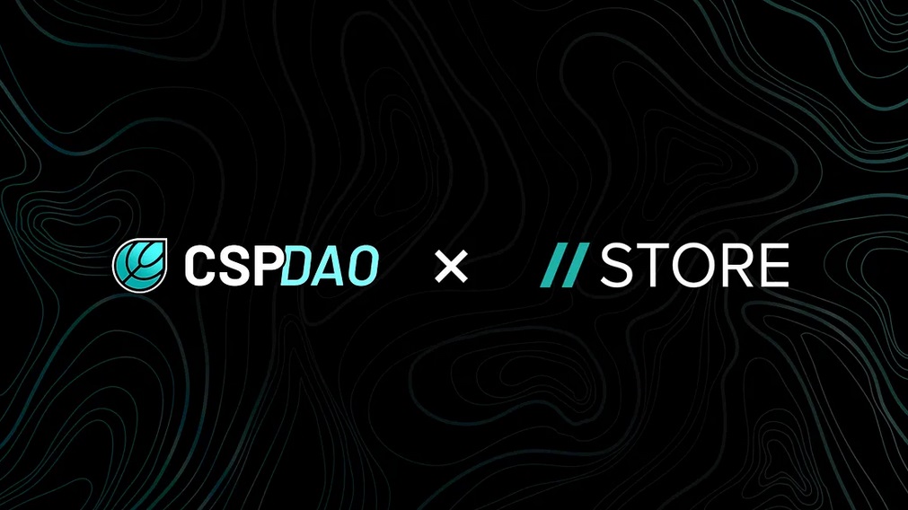 CSP DAO x STORE announcement graphic
